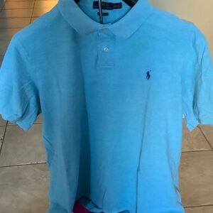 Polo by Ralph Lauren Men's Light Blue Polo Shirt